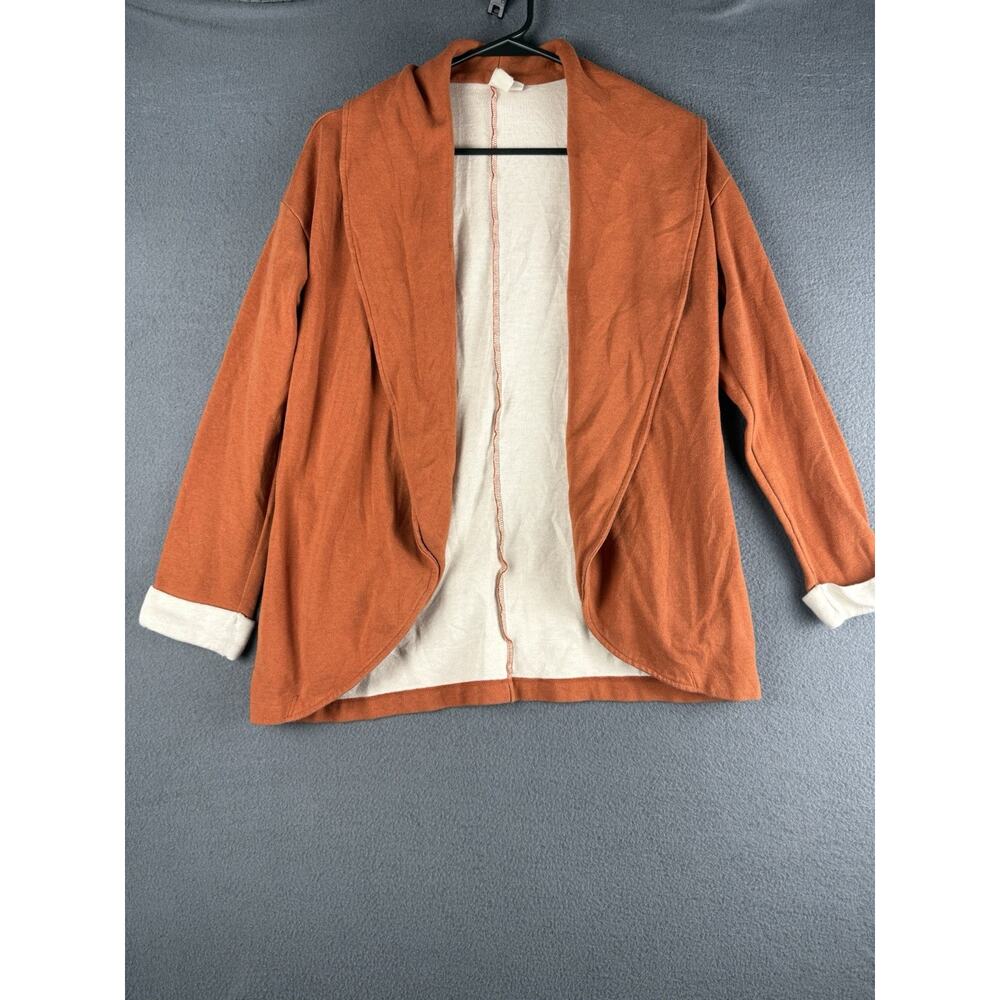 Dolan Left Coast Collection Jacket Size Small Orange Blazer Knit Anthro